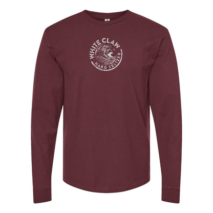 Men's White Claw Logo Cotton Long Sleeve T-Shirt