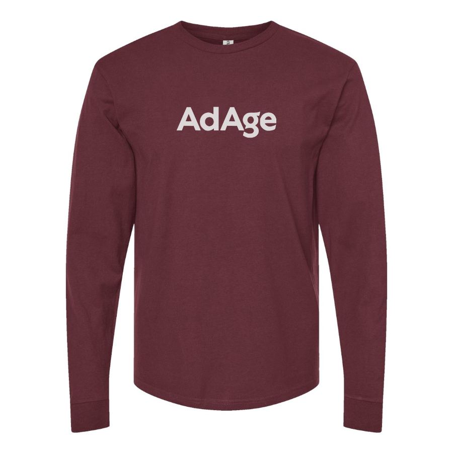 Men's AdAge Logo Cotton Long Sleeve T-Shirt