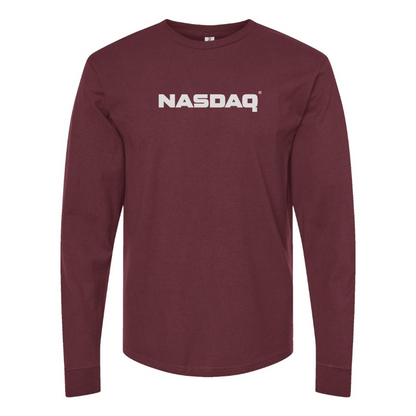 Men's Nasdaq Logo Cotton Long Sleeve T-Shirt