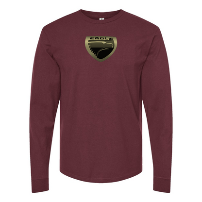 Men's Eagle Logo Cotton Long Sleeve T-Shirt