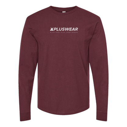 Men's Xpluswear Logo Cotton Long Sleeve T-Shirt