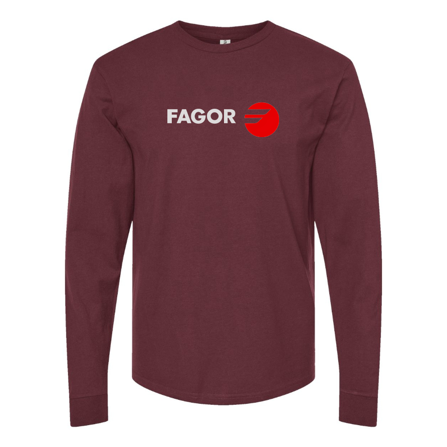 Men's Fagor Logo Cotton Long Sleeve T-Shirt