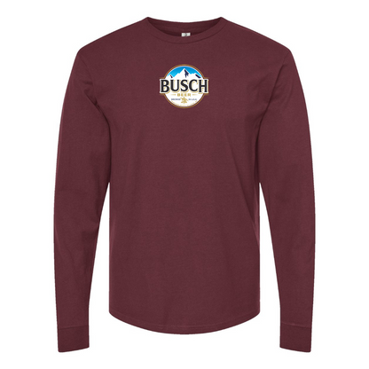 Men's Busch Logo Cotton Long Sleeve T-Shirt