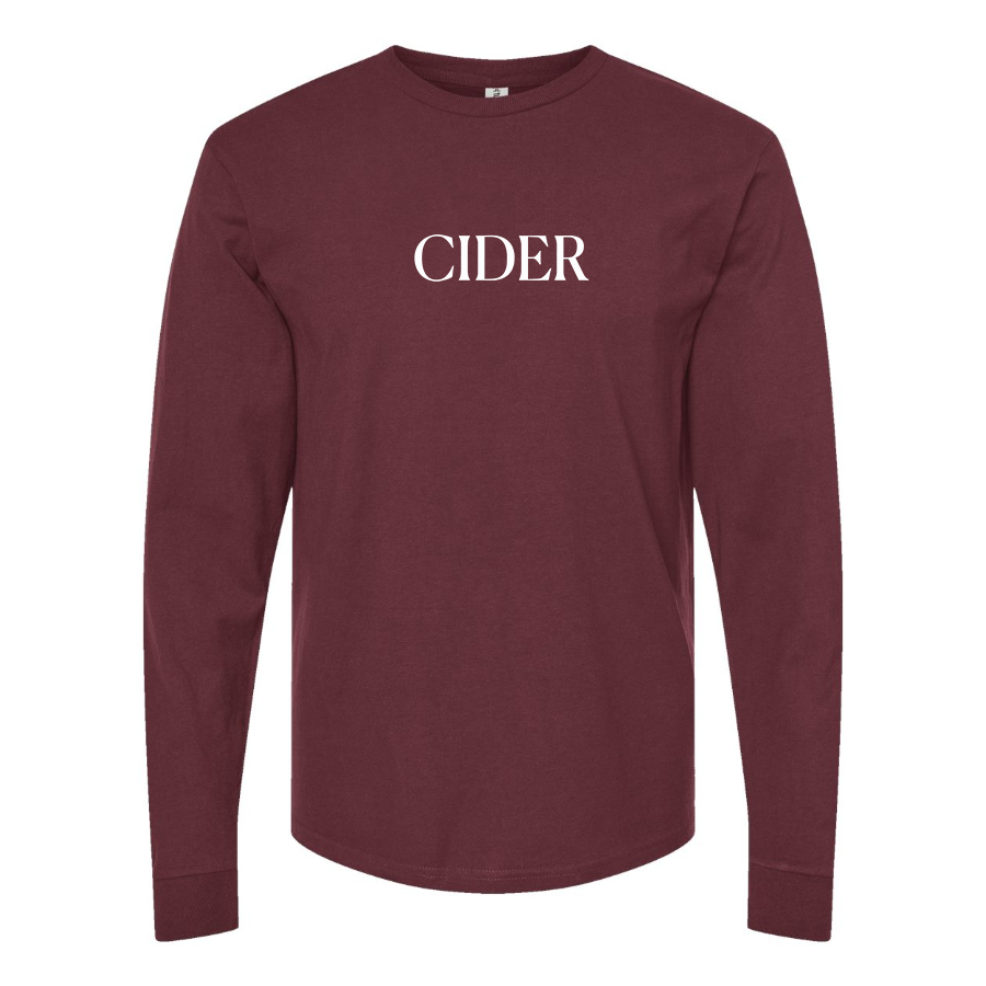 Men's Cider Logo Cotton Long Sleeve T-Shirt