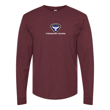 Men's Pyeonghwa Motors Logo Cotton Long Sleeve T-Shirt
