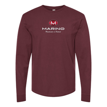 Men's Marino Finland Logo Cotton Long Sleeve T-Shirt