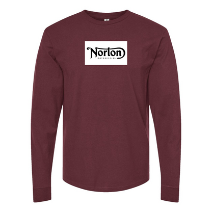 Men's Norton Logo Cotton Long Sleeve T-Shirt