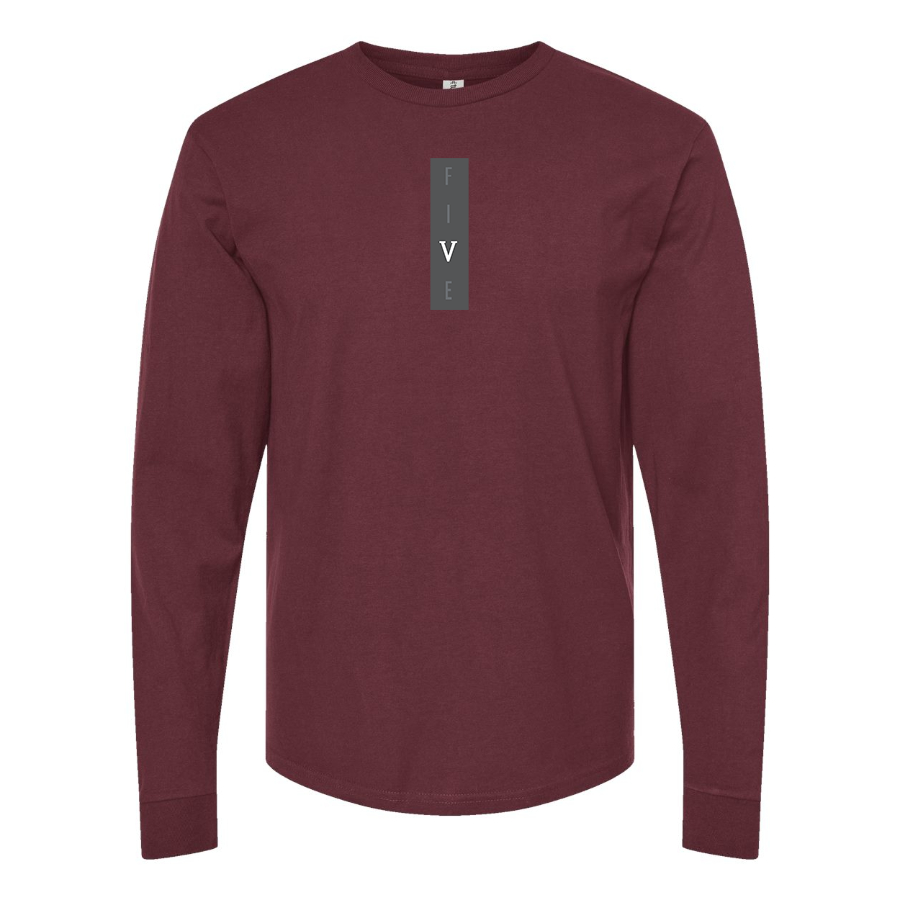 Men's Five Logo Long Sleeve T-Shirt