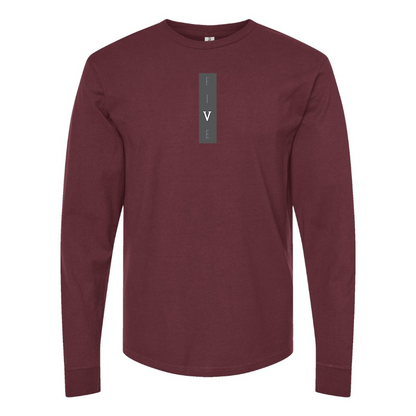 Men's Five Logo Long Sleeve T-Shirt