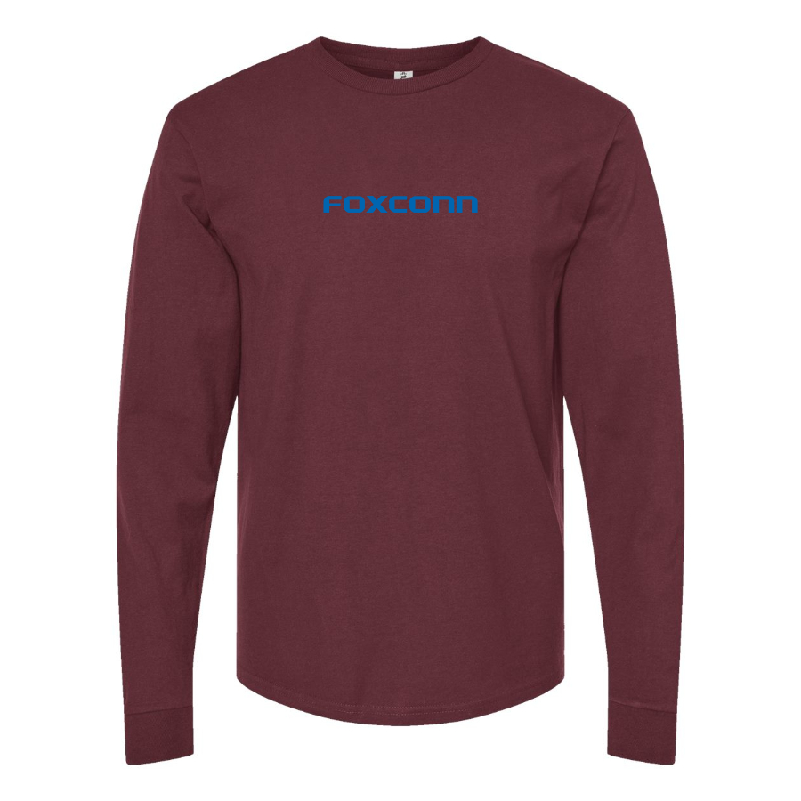 Men's Foxconn Logo Cotton Long Sleeve T-Shirt