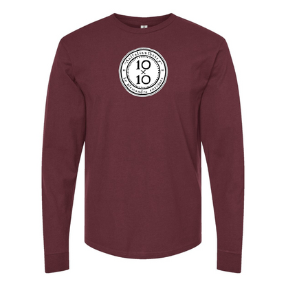 Men's 10x10 An Italian Theory Logo Cotton Long Sleeve T-Shirt