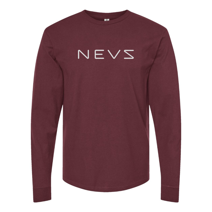Men's NEVS Logo Long Sleeve T-Shirt