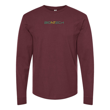 Men's Biontech Logo Cotton Long Sleeve T-Shirt
