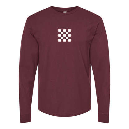 Men's Checker Motors Corporation Logo Long Sleeve T-Shirt