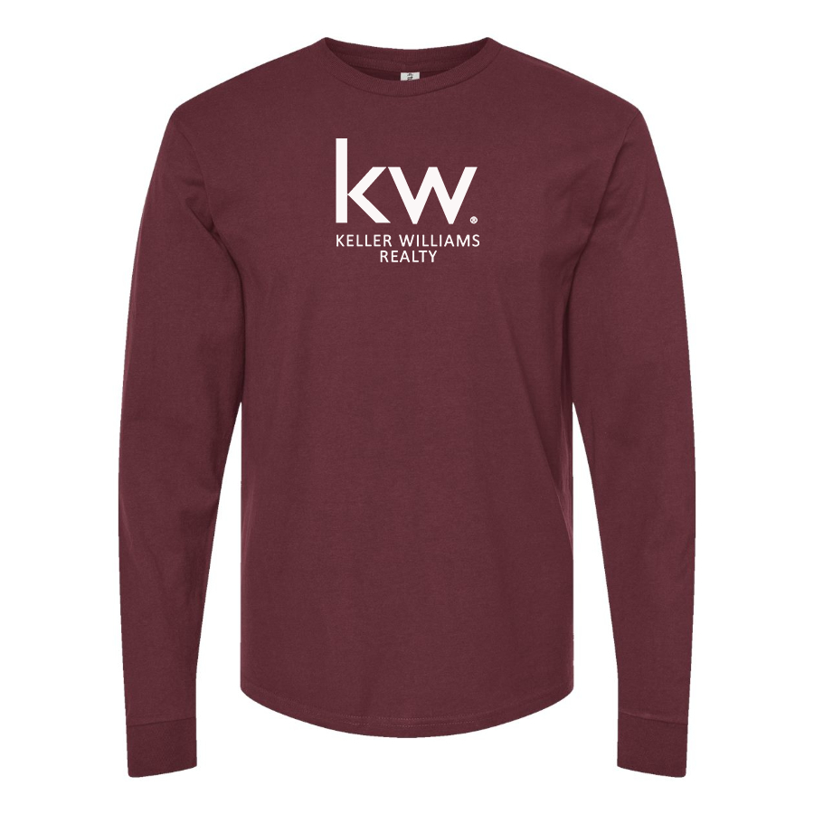 Men's Keller Williams Logo  Cotton Long Sleeve T-Shirt