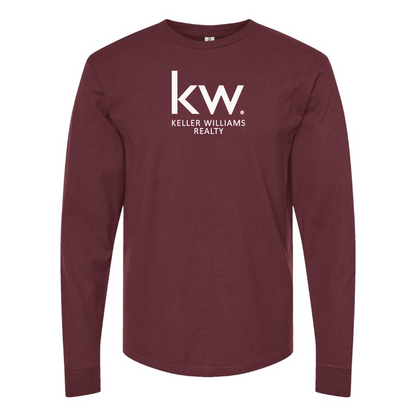 Men's Keller Williams Logo  Cotton Long Sleeve T-Shirt
