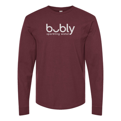 Men's Bubly Logo Cotton Long Sleeve T-Shirt