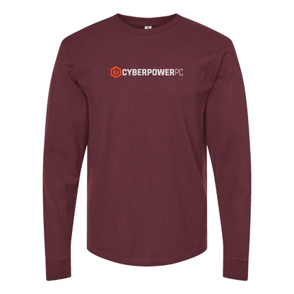 Men's CyberPowerPC Logo Cotton Long Sleeve T-Shirt