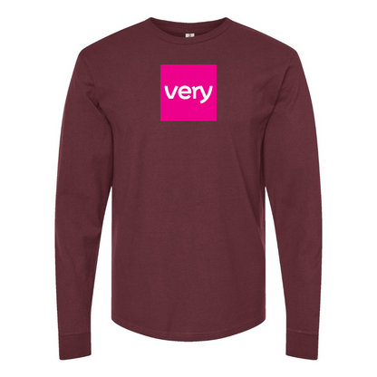 Men's Very Logo Cotton Long Sleeve T-Shirt