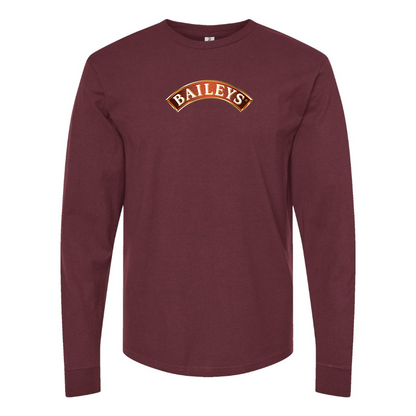Men's Baileys Logo Cotton Long Sleeve T-Shirt