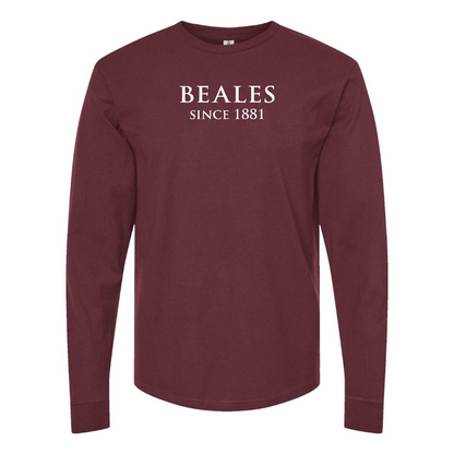Men's Beales Logo Cotton Long Sleeve T-Shirt