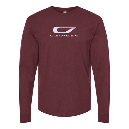 Men's Czinger Logo Cotton Long Sleeve T-Shirt