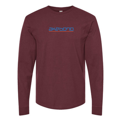 Men's Akebono Logo Cotton Long Sleeve T-Shirt