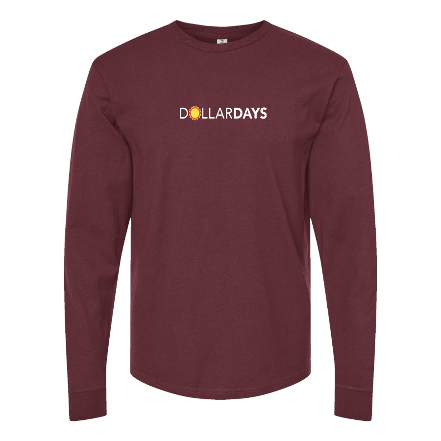 Men's Dollar Days Logo Cotton Long Sleeve T-Shirt