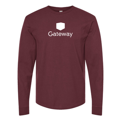 Men's Gateway Logo Cotton Long Sleeve T-Shirt