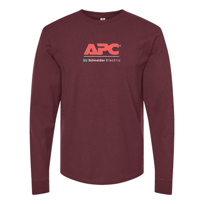 Men's APC  Logo Cotton Long Sleeve T-Shirt
