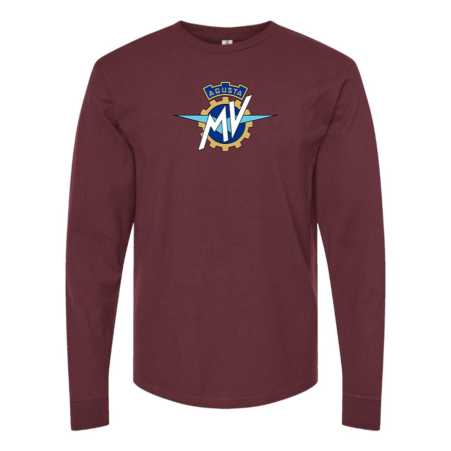 Men's MV Agusta Logo Cotton Long Sleeve T-Shirt