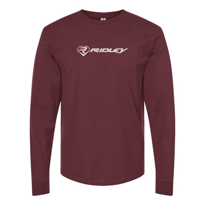 Men's Ridley Logo Cotton Long Sleeve T-Shirt