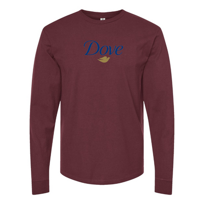 Men's Dove Logo Cotton Long Sleeve T-Shirt
