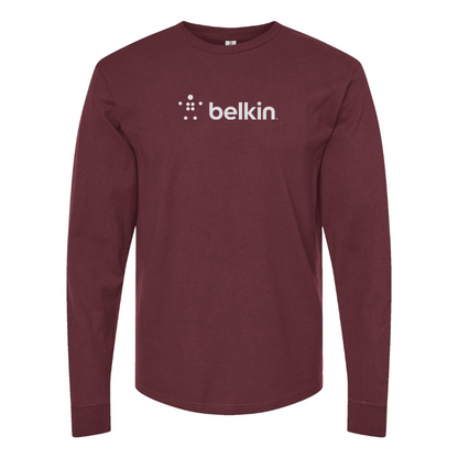 Men's Belkin Logo Cotton Long Sleeve T-Shirt