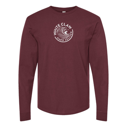 Men's White Claw Logo Cotton Long Sleeve T-Shirt