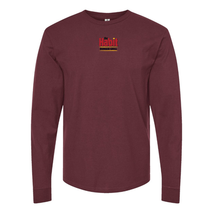 Men's The Habit Burger Grill Logo Long Sleeve T-Shirt