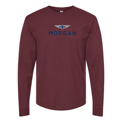 Men's Morgan Logo Cotton Long Sleeve T-Shirt