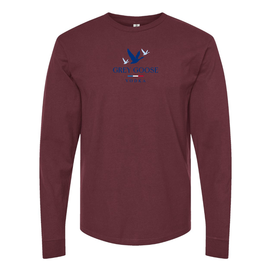 Men's Grey Goose Logo Long Sleeve T-Shirt