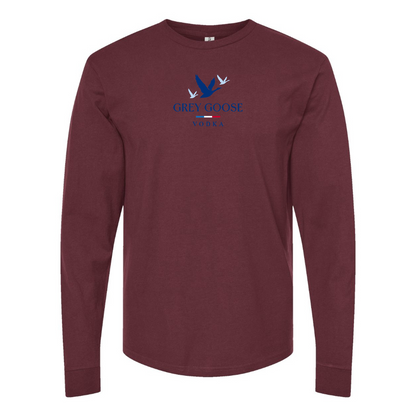 Men's Grey Goose Logo Long Sleeve T-Shirt