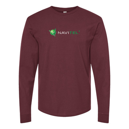 Men's Navitel Logo Cotton Long Sleeve T-Shirt