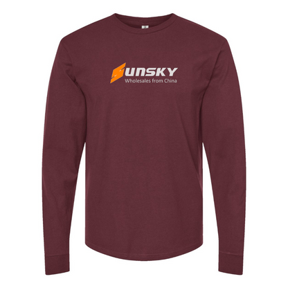 Men's SUNSKY Logo Cotton Long Sleeve T-Shirt