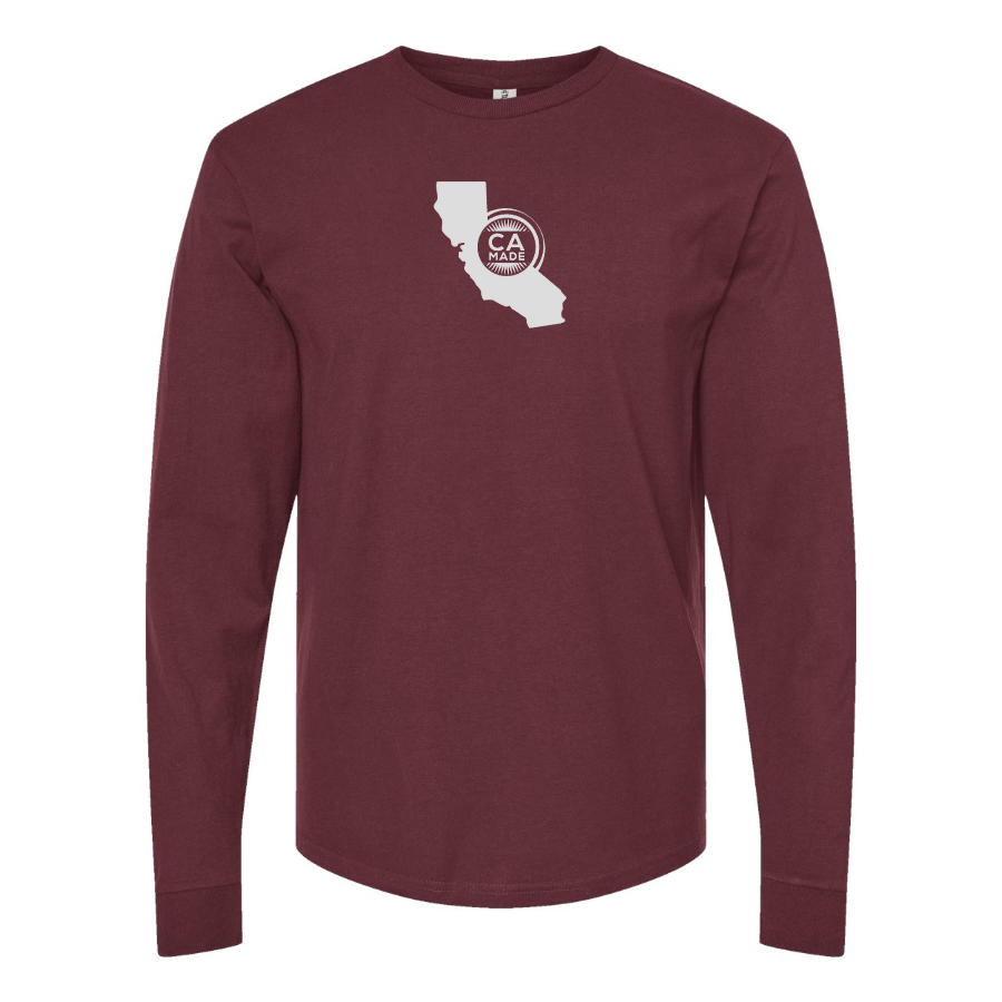 Men's California Made Logo Cotton Long Sleeve T-Shirt