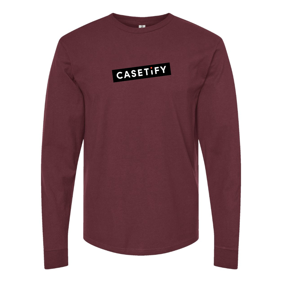 Men's Casetify Logo Cotton Long Sleeve T-Shirt