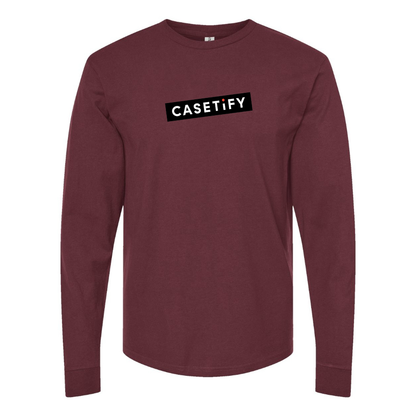 Men's Casetify Logo Cotton Long Sleeve T-Shirt