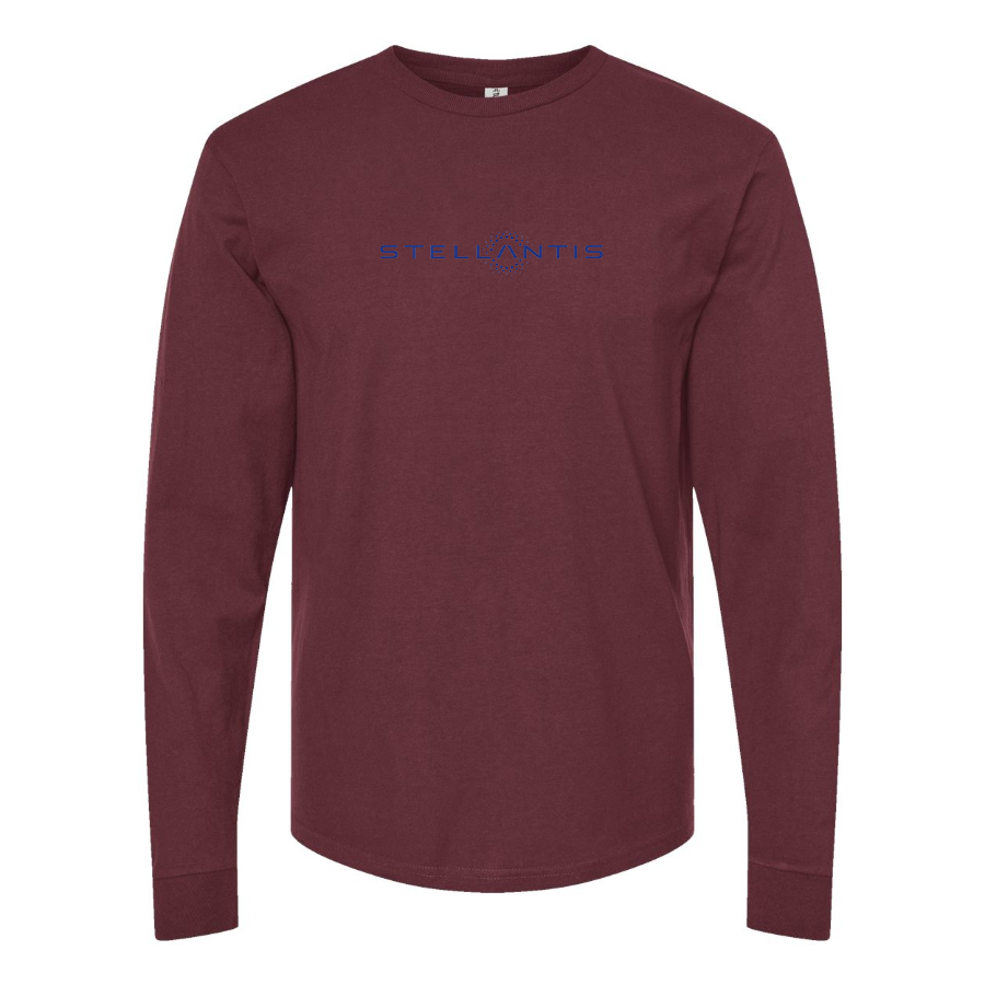 Men's Stellantis Logo Cotton Long Sleeve T-Shirt