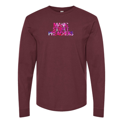 Men's Manic Street Preachers Logo Cotton Long Sleeve T-Shirt