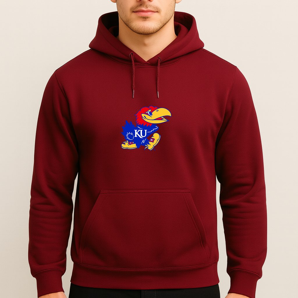 Men's Kansas Jayhawks Logo Pullover Hoodie