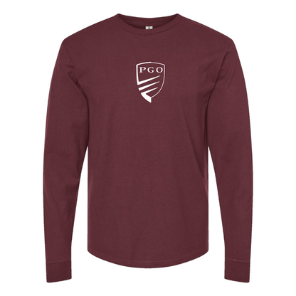 Men's PGO Logo Cotton Long Sleeve T-Shirt