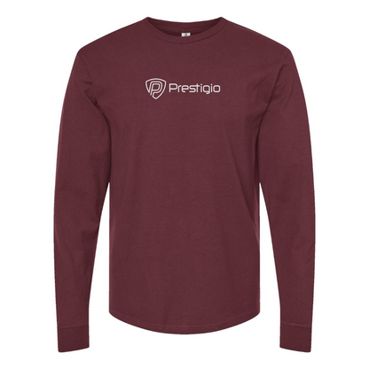 Men's Prestigio Logo Cotton Long Sleeve T-Shirt