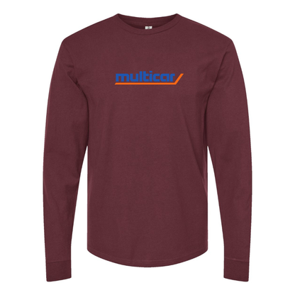 Men's Multicar  Logo Cotton Long Sleeve T-Shirt